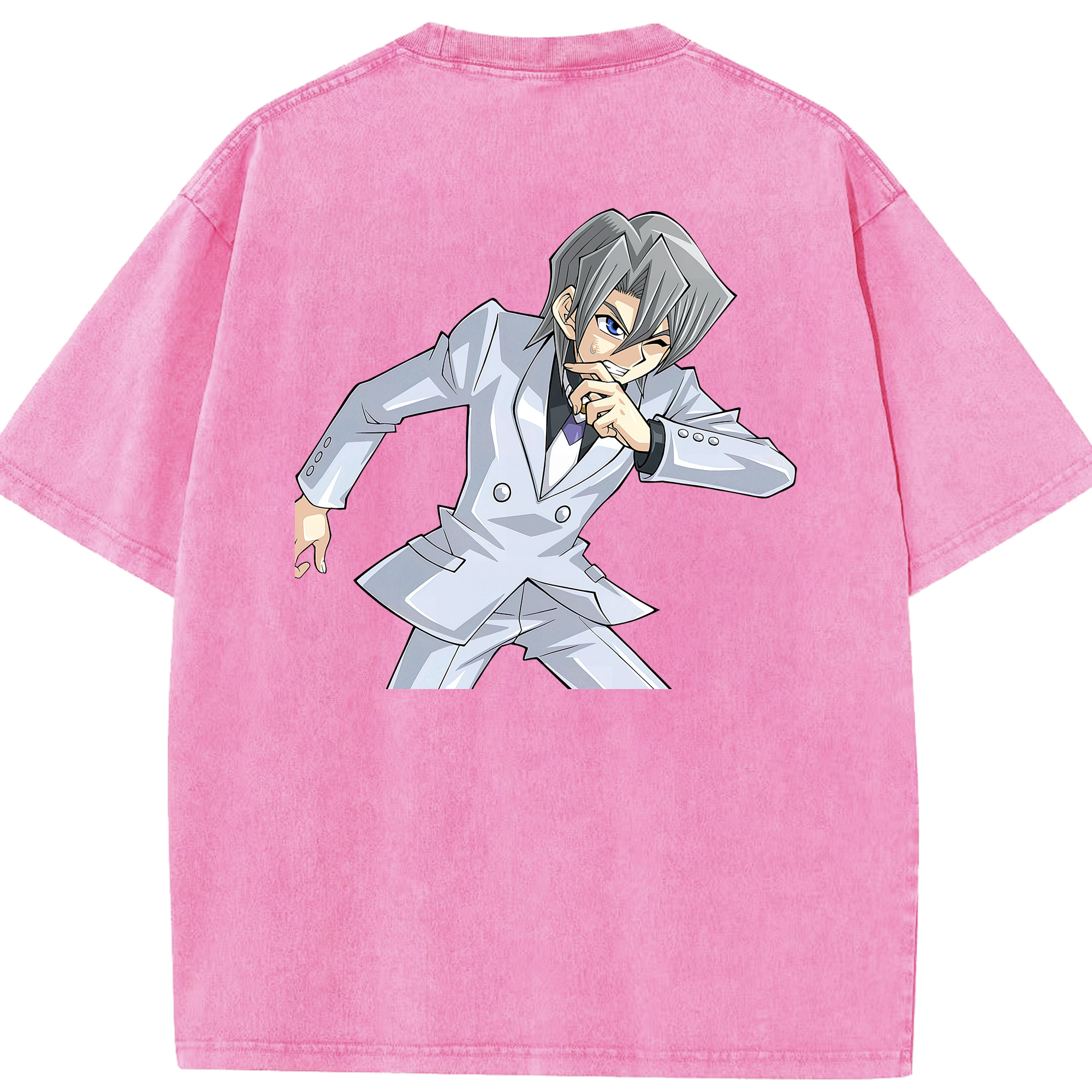 （画像用） 遊☆戯☆王 Yu-Gi-Oh! 綿100% ヴィンテージ風 半袖Tシャツ（背面プリント）